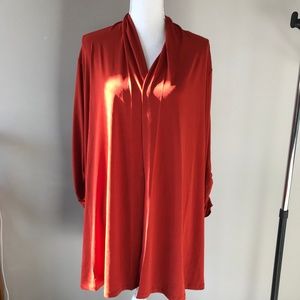 Susan Graver Liquid Knit Cardigan Infinity Scarf